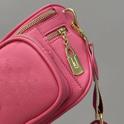 Bolso de cintura de cuerpo cruzado de cuero vintage de mango único para bolsos de hombro de cámara de mujer