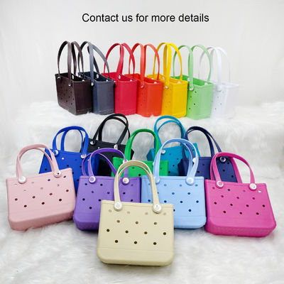 Bolso suave estilo de moda de moda de nicho Mensajero EVA Hole Hollow Bolso de playa para niños
