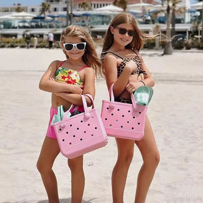 Bolso suave estilo de moda de moda de nicho Mensajero EVA Hole Hollow Bolso de playa para niños