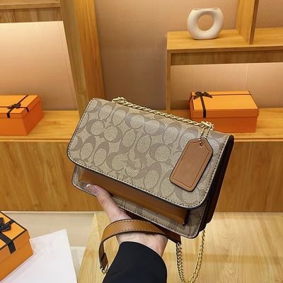 Bolso de hombro femenino elegante de tamaño medio Bolso de mano de lona de cuerpo cruzado de gran capacidad