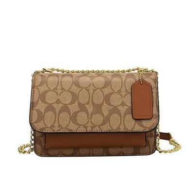 Bolso de hombro femenino elegante de tamaño medio Bolso de mano de lona de cuerpo cruzado de gran capacidad