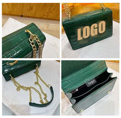 Bolsas de mensajería femeninas elegantes de 2022 con cierre de botón y decoración de cuentas en 7 colores elegantes