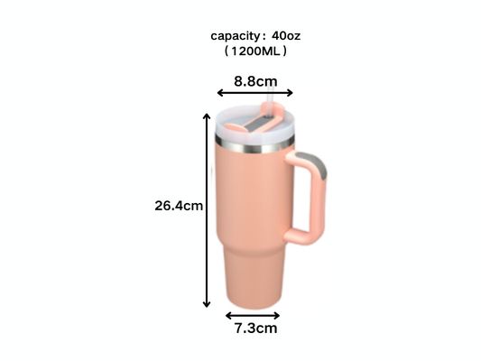 Bebidas calientes y frías Taza resistente a derrames de acero inoxidable con mango