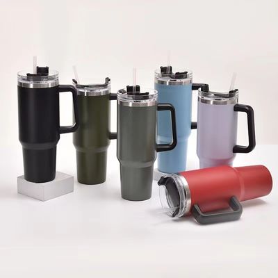 Tazas de viaje 40 oz de doble pared aislada de acero inoxidable para bebidas calientes y frías