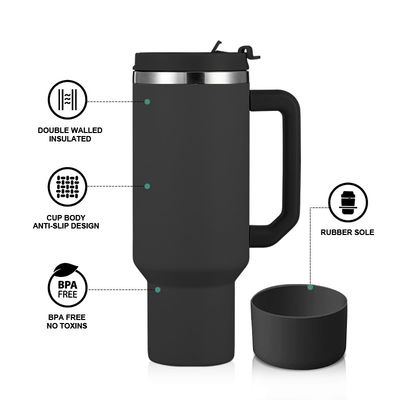 Botella de agua de acero inoxidable aislada de café tumbler MUGS para agua de café té cerveza