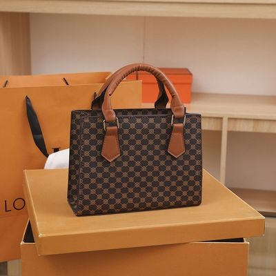 PU de cuero de lujo de la mujer de bolso de mano conjunto Tote Messenger Bolso y elegante bolso de hombro