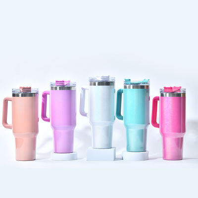 Botella de agua de logotipo personalizado 40 oz de acero inoxidable Taza de viaje aislada para acampar