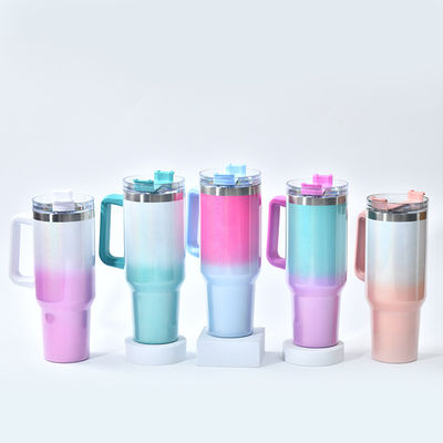 Botella de agua de logotipo personalizado 40 oz de acero inoxidable Taza de viaje aislada para acampar