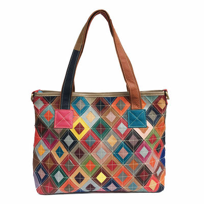 Bolsos de mano de mujer personalizados bolsos de toque bolsos de diseño bolso de cuero vintage para estilo bohemio