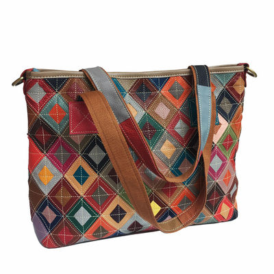 Bolsos de mano de mujer personalizados bolsos de toque bolsos de diseño bolso de cuero vintage para estilo bohemio