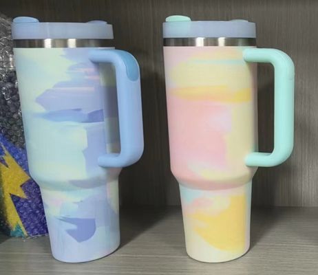 40 oz de viajes Taza H2.0 Tumbler doble pared vacío aislado de acero inoxidable en 2024