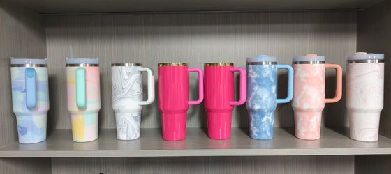 40 oz de viajes Taza H2.0 Tumbler doble pared vacío aislado de acero inoxidable en 2024