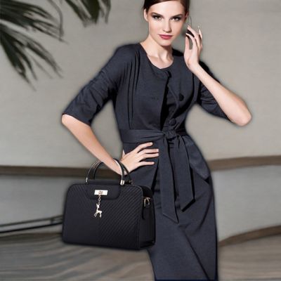 Bolso de mano de moda de cuerpo cruzado de cuero de logotipo personalizado para mujeres con gran capacidad y bajo MOQ