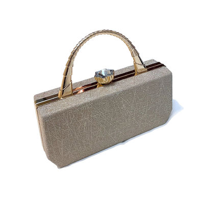 Bolso de mano femenino Hasp de estilo vintage adornado con diseño destacado Sequins Tendencia de cuero