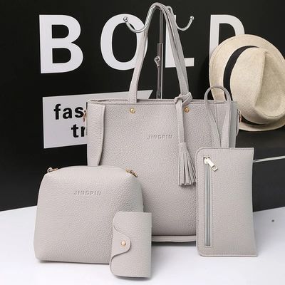 Bolso de cuerpo cruzado de cuero de PU unisex con gran capacidad y patrón de lichi