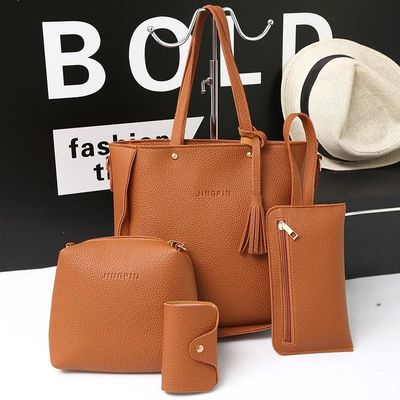 Bolso de cuerpo cruzado de cuero de PU unisex con gran capacidad y patrón de lichi