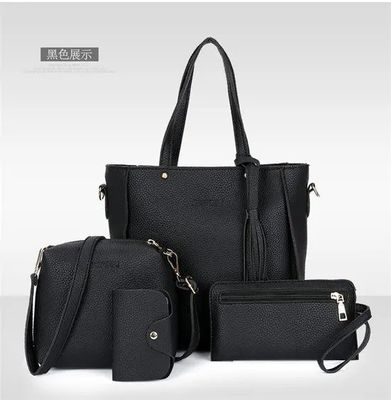 Bolso de cuerpo cruzado de cuero de PU unisex con gran capacidad y patrón de lichi