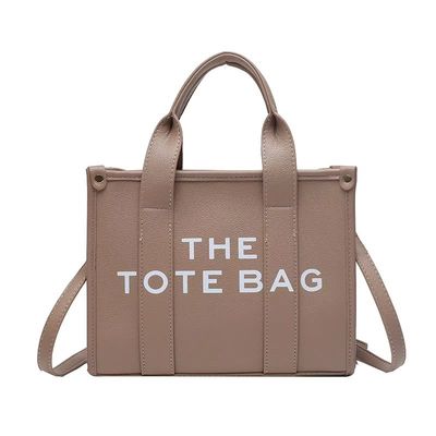 Garantía absoluta de color marrón bolsas de hombro de mujer de color sólido bolsas de mujer de moda