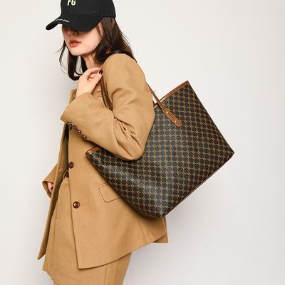Logotipo personalizado Aceptado Bolso de lujo Impreso Mujeres Bolso de hombro PU Bolso de toque femenino LDTC-RTS88