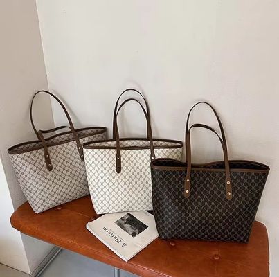 Logotipo personalizado Aceptado Bolso de lujo Impreso Mujeres Bolso de hombro PU Bolso de toque femenino LDTC-RTS88