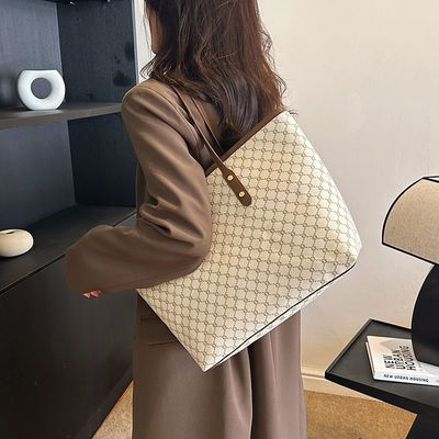 Logotipo personalizado Aceptado Bolso de lujo Impreso Mujeres Bolso de hombro PU Bolso de toque femenino LDTC-RTS88