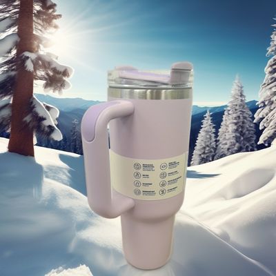 Aislamiento térmico Taza de agua de 40 oz con mango para adultos Regalos de negocios para excursiones al aire libre