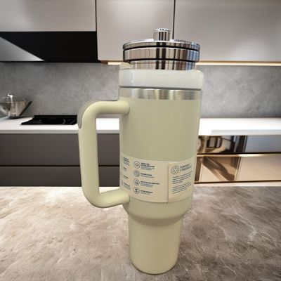 Aislamiento térmico Taza de agua de 40 oz con mango para adultos Regalos de negocios para excursiones al aire libre