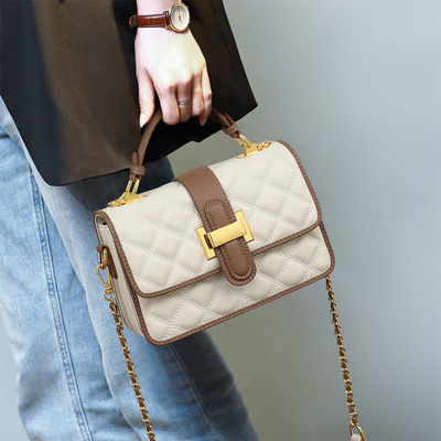 PU Leather Polyester Luxury Bolsas de hombro de grandes marcas para mujeres Bolso de mano Bolso de diseñador