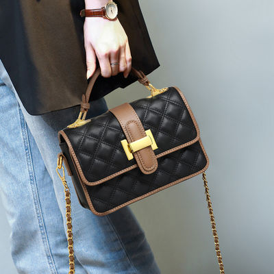 PU Leather Polyester Luxury Bolsas de hombro de grandes marcas para mujeres Bolso de mano Bolso de diseñador