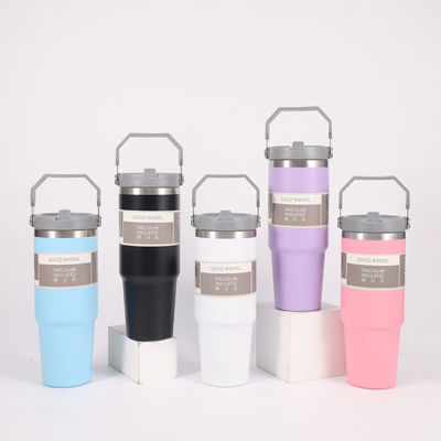Copo térmico aislado de acero inoxidable de 30 oz para mantener las bebidas frías y calientes