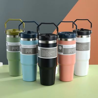 Copo térmico aislado de acero inoxidable de 30 oz para mantener las bebidas frías y calientes
