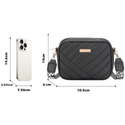 2024 CHIEN Moda Pequeño Clásico PU Bolso de cuerpo cruzado ajustable impermeable OEM Bolso de hombro personalizado para damas