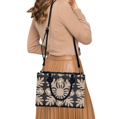 Todas las estaciones Blanco y negro Polinesia Lujo Mujeres Bolso de hombro Material principal PVC