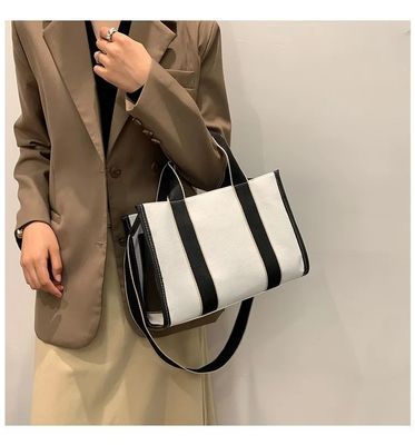 Tendencia Bolso de lienzo Mujeres Bolso de hombro de moda Bolso de hombro de gran capacidad Bolso de hombro único para mujeres