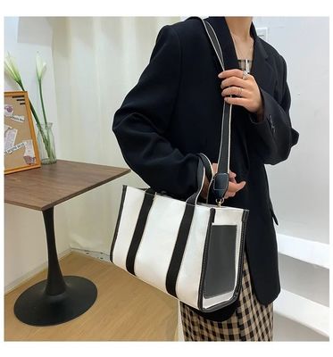 Tendencia Bolso de lienzo Mujeres Bolso de hombro de moda Bolso de hombro de gran capacidad Bolso de hombro único para mujeres