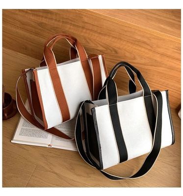 Tendencia Bolso de lienzo Mujeres Bolso de hombro de moda Bolso de hombro de gran capacidad Bolso de hombro único para mujeres