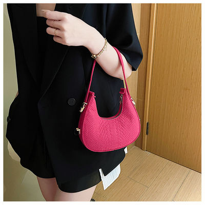 Material principal Feltro 2023 de patrón de cocodrilo Bolso Hobo de cuero PU para mujeres