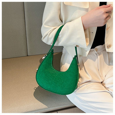 Material principal Feltro 2023 de patrón de cocodrilo Bolso Hobo de cuero PU para mujeres