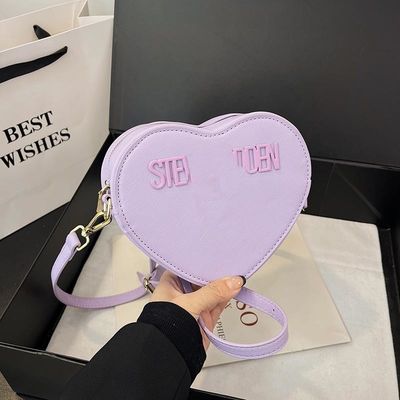 Material principal PU de cuero de mango único bolsos de mujer para el regalo del día de San Valentín 2024