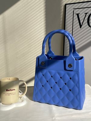 Tamaño personalizado bolso de playa de silicona impermeable con jalea bolso de playa de mujer para compras de mujeres