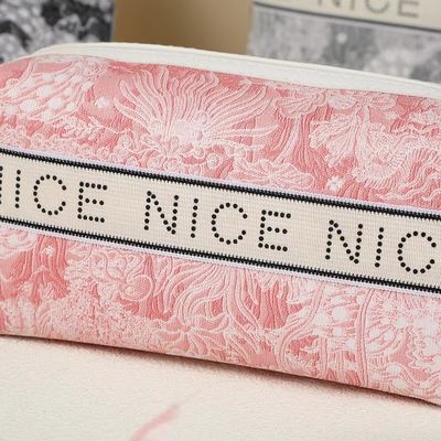 Herramientas Almacenamiento Bolsa de maquillaje de chapa ecológica Carta impresa Bolsa de maquillaje para mujeres Bolsas