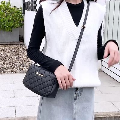 Bolsos de cuero genuino para mujeres Bolsos para almacenar cosméticos Bolsos de moda de lujo