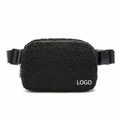 Lujo Plush Crossbody Fanny Pack Bolsos de moda Bolso de mano Tipo de carta de patrón