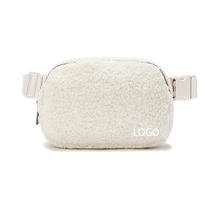 Lujo Plush Crossbody Fanny Pack Bolsos de moda Bolso de mano Tipo de carta de patrón