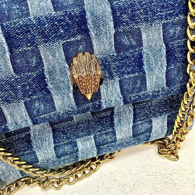 Líneas de tela cuadrada bolsos de cuerpo cruzado diseñador cabeza de águila mensajero para la moda