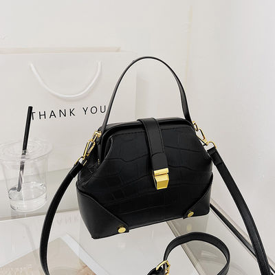 GHJ-26 Bolsos de moda de PU con cerradura para hombro de mujer Bolso de toque patrón de caramelo