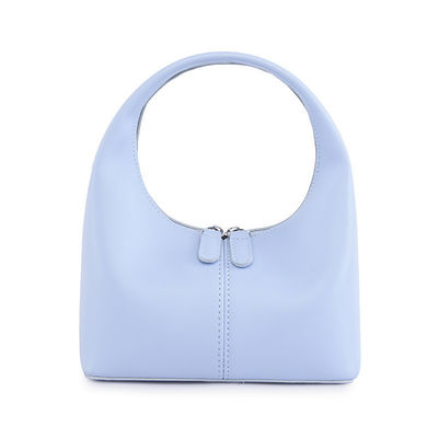 Bolso Hobo de Cuadro Horizontal de Color de Dulce Clásico de Cuero PU para Estilo Chic de Mujeres