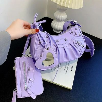 Bolsos de lujo para mujeres Bolsos de diseño con botón magnético de marca
