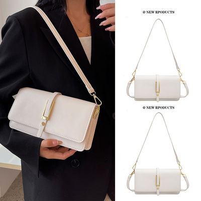 Bolso de hombro de cuero PU para mujeres Estilo de vestido de moda Dos correas a prueba de agua