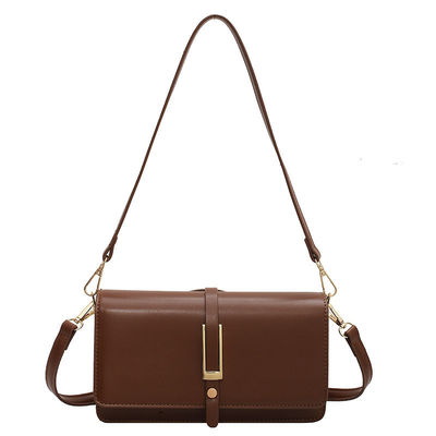 Bolso de hombro de cuero PU para mujeres Estilo de vestido de moda Dos correas a prueba de agua